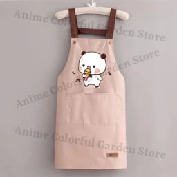 Bubu Dudu Kitchen Waterproof Oil Resistant Apron for Men Women Anime Fashion Aprons Cooking Solid Color Hotel Work Clothes Gifts