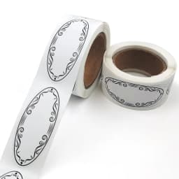 500Pcs/roll Oval White Writable Food Classification Label Sticker forJars Food Labeling