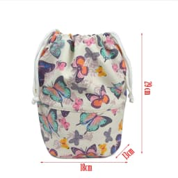 Tanqu New Drawstring Canvas Fabric Inner Pocket Lining for Obasket Obag Handbag Insert for O Basket O Bag