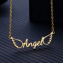 Personalized Customization of Name Pendant Necklace with Different Fonts and Styles for Perfect Party and Holiday Gifts Family