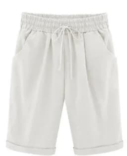 Women Shorts Summer Loose Solid Color Elastic Waist Drawstring Pockets Fashionable Woman's Shorts Dropshipping Sale YDS7088