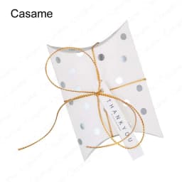 10pcs Kraft Paper Pillow Candy Box Christmas Gift Packaging Boxes Candy Bags Wedding Baby Shower Birthday Party Decoration