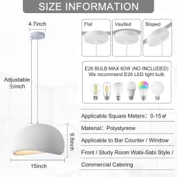 Nordic Wabi Sabi Ceiling Chandelier Modern E27 LED Dining Table Pendant Lights for Living Room Bedroom Loft Decor Hanging Lamp