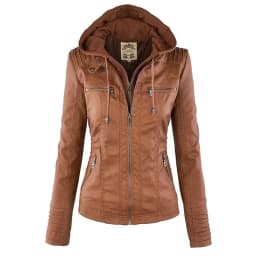 Faux Leather Jacket Women 2026 Basic Jacket Coat Female Winter Motorcycle Jacket PU Leather Zipper Hoodies Outerwear Chaqueta