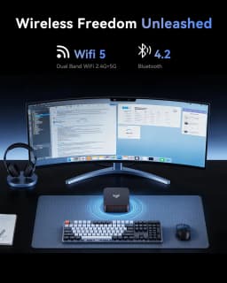 ACEMAGIC AMD Ryzen Embedded R2544 Mini PC 16GB DDR4 512GB SSD Windows 11 Pro Business Desktop Computer 4K Triple Display HDMI DP