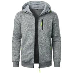 Men's Hoodies Spring Autumn Casual Solid Zip Up Hoodie Men Sweatshirts Long Sleeve Hooded Sweatshirt Zipper Cardigan Streetwear
