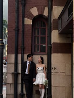 Sondr Customized Strapless Korean Short Wedding Dresses Photos Shoot Corset Back Bride Dress Taffeta Mini Bridal Gown