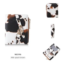 Baellerry Women's Leopard Short Wallets Pu Leather Wallets Vintage Female Coin Purse Large Capacity Hand Bag Card Holder