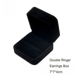 Black Velvet Full Range Jewelry Box Ring Earrings Storage Bracelet Box Pendant Necklace Jewelry Storage Box Gift Box
