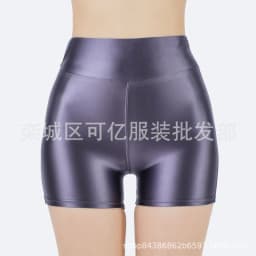 Shiny Glossy Smooth Shorts Plus Size Sexy Yoga Fitness Hot Slim Fashion Women Shorts 2025 New Fashion Sweet Oiliness ELS1