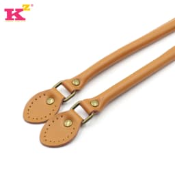 2PCS Bag Strap Genuine Leather DIY Handmade Handles for Crossbody Replacement Shoulder Handbag Wallet Handle 40cm