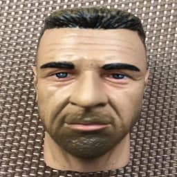 1/6 Scale Male Doll Head with Super White Beige Brown Skin for DIY Makeup Practice Collectible Figure Accessory Part