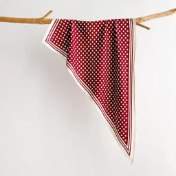 Soft Stain Square Scarf For Women Polka Pot Printed Imitation Silk Scarves Bandanas Luxury Hijab Neckerchief Elegant Shawl Wraps