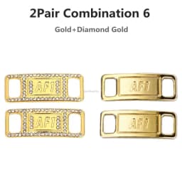 Sneaker Laces Buckle Combination AF1 Diamond Shoe Charms Quality Metal Shoelaces Decorations Air Force 1 Shoes Accessories