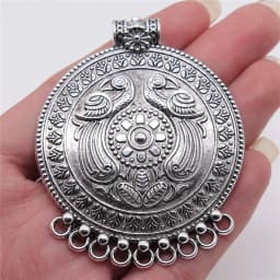 1pcs Vintage Big Caved Necklace Connector For Necklace Making