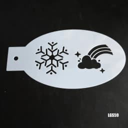 PET Stencil For Face Body Face Painting Paint Reusable Templates For Body Arts Cosplay Halloween Christmas Party