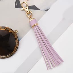 High Quality Soft Pu Leather Tassel Keychain With Buckle Harajuku Schoolbag Pendant Bag Accessories Bag Pendant For Bags Handbag