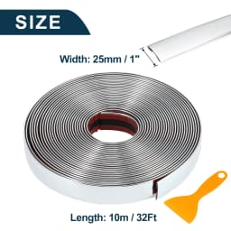 3M/5M Exterior Car Chrome Body Strip Bumper Auto Door Protective Moulding Styling Trim Sticker 6MM 8MM 10MM 12MM 15MM 20MM 30MM