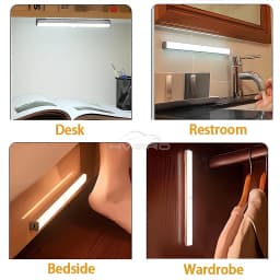 Motion Sensor Night Lights Wireless LED Lamp USB Rechargeable Magnetic For Wardrobe Room Closet Kitchen Aisle Tube Detector Bulb