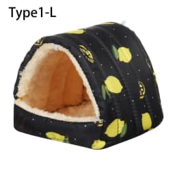 Cute Small Animal Sleeping Bed Hamster House Mini Pet Rabbit Squirrel Winter Warm Nest Comfortable Guinea Pig Nest