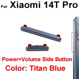 For Xiaomi 14 14T Pro Ultra On Off Power Volume Side Button Power Control Side Button Switch Replacement Repair Parts