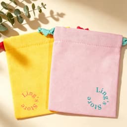 50pcs Custom Logo Cotton Drawstring Bag Personalized Jewelry Wedding Favor Gift Pouch for Fuse Beads Keychain Cosmetic Packaging