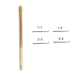 Lace Wig Ventilating Needles Brass Holder 4 Sizes Stainless Steel for Making/Repairing Lace Wigs