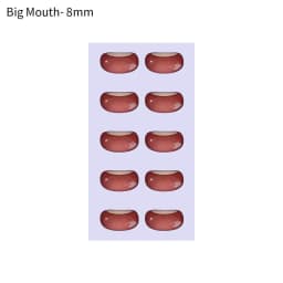 10 pcs Multi styles Cute Cartoon Mouth Stickers Anime Figurine Doll Face Organ Paster Decals DIY Glass Mouth Chips Paper