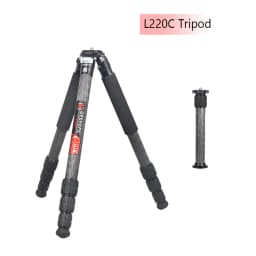 GEEHOPE L220C/L330C Compact Carbon Fiber Tripod Professional Camera Stand for DSLR Video Camcorder Load 25kg add Center Column