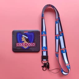 Chile Football Style ID Card Holder Neck Strap Students Credit Card Case Lanyard Child Visit Door Identity Badge Holder Keychain
