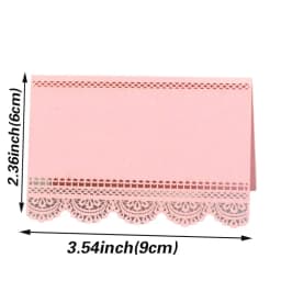 50pcs Flower Laser Cut Table Name Place Cards Lace Name Message Setting Card Greeting Wedding Card Baby Shower Party Favor Decor