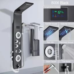 Bathroom Shower Panel LED Rainfall/Waterfall Shower Head