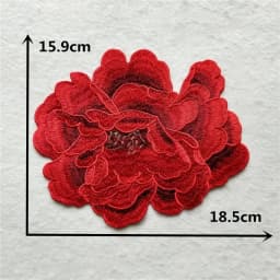 1 piece for sale lace chest decoration 3D three-dimensional flower sequin embroidery DIY clothing craft supplies accessories