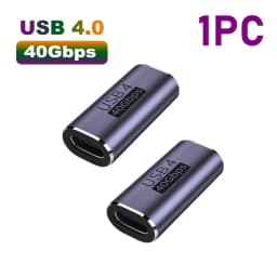 USB 4.0 40Gbps Adapter 90 Degree Right Angle Type C Male to Female Adapter 100W Fast Charging For Laptops Macbook USB C Adapter