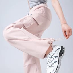 Stylish High Waist Cargo Pants Waterproof Quick Dry Casual Outdoor Hiking Pants with Drawstring