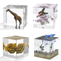 R3MC Cube Specimen Tabletop Ornaments Epoxy Resin Mold Handmade Home Decoration Silicone Mould DIY Crafts Candle Plaster Mold