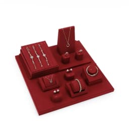 Jewelry Display Rack Microfiber Display Ring Earrings Counter Jewelry Display Props Live Set Organizador De Joyas