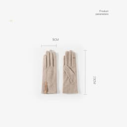 Women Autumn Winter Keep Warm Touch Screen Thin Cashmere Gloves Cycling Drive Fashion Elegant Letter Mark Windproof