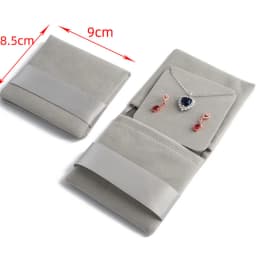 New Mini Jewelery Packaging Bags with Internal Card Necklace Ring Earrings Gift Storage Snap Button Envelope Organizer Pouch