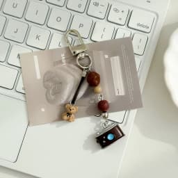 Christmas Phone Strap Red Apple Keychain Cute Gift for Women Girls Phone Accessories Bag Charm