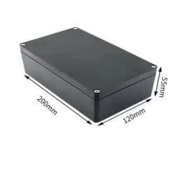 Black and white outdoor waterproof box Plastic box Electronic engineering box instrument waterproof junction box shell
