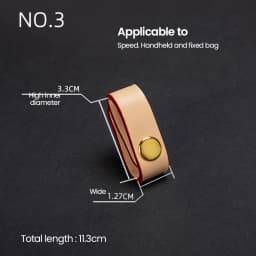 Clip Buckle Genuine Leather Strap Leather Accessory Compact Cowhide Handbag Fixer For Fashion Accessories Leather Craftsmanship