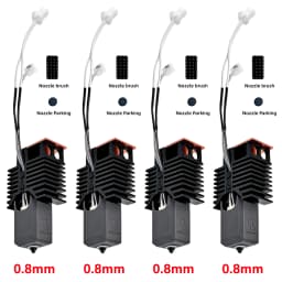 Nano-Coating Upgraded Hotend For Snapmaker U1 Hot End 0.2 0.4 0.6 0.8mm 24V48w Ceramic Block Kit High Flow J Head For u1 printer