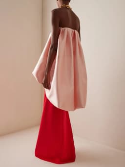New Arrival Red Evening Maxi Dress with Pink Cape 2 Colors Chic Women Formal Party Dresses 2025 Couture فساتين سهرة