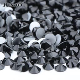 JUNAO 100Gross SS6 SS10 SS12 SS16 SS20 SS30 AB Color Glass Rhinestones Bulk Non Hotfix Flatback Strass DIY Nail Crystal Stones