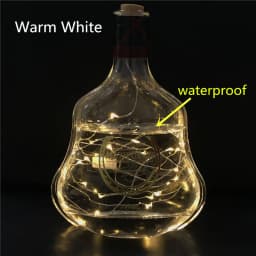 10pcs 2M 20LED Lamp Cork Shaped Bottle Stopper Light Glass Wine LED String Lights For Bar Xmas Wedding Home Decoration 9 Colors