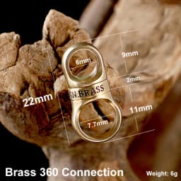 Real Titanium Keyring Spin Rotation For Key Ring Holder Stainless Steel Copper EDC Car Keychain Accessories Buckle Male Gift