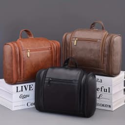Large Capacity Unisex Travel Toiletry Bag with Hook, Multi-Compartment Wash Bag, Great for Daily Outing Ideal Gift for Men Women
