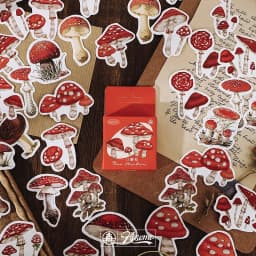 46 Pcs Autumn Forest Party DIY Adhesive Stickers Pack Decorative Album Diary Stick Labels Stationery for Creative Crafting