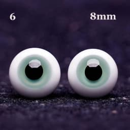 1pair 8mm 10mm 12mm 14mm Blue Black Glass Eyes Eyeball For BJD Doll DIY Doll Making Crafts Accessories Safety Animal Toy